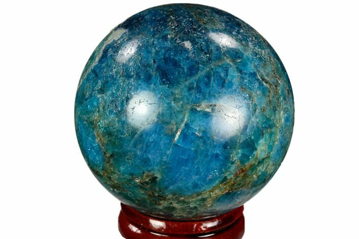 Bright Blue Apatite Sphere - Madagascar #121858